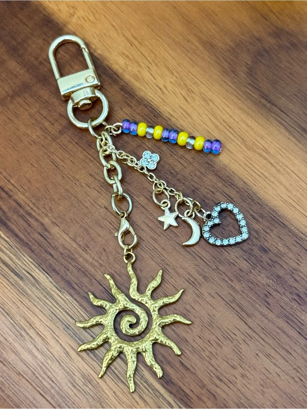 Handmade gold sun